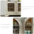 Retro Simple White Solid Wood Bookcase