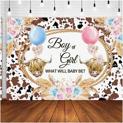 Wild West Bash Glitter Banner for Cowboy Bachelorette and Birthday