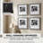 8X8 Inch Square Picture Frame With Double White Mat For 5X5 Photos - Versatile Tabletop Or Wall Mount Display - Solid Wood Construction With Easy Photo Loading-935078710