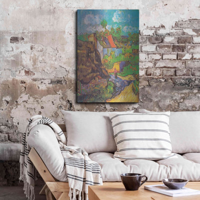 «Homes At Auvers» par Vincent Van Gogh, art mural en métal