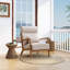 Fauteuils rembourrés en lin l 26 po-103554474