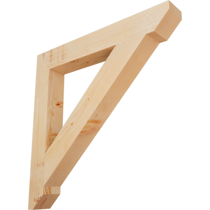 Wood Bracket/Corbel, Douglas Fir, 30" H x 3.5" W x 30" D