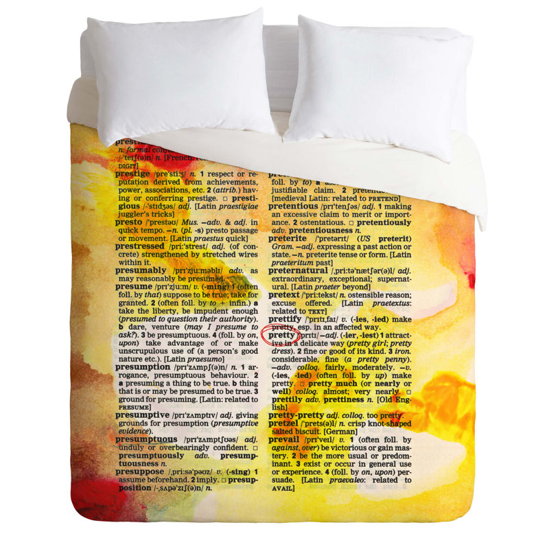 Ensemble de housse de couette Pretty Art, Grand