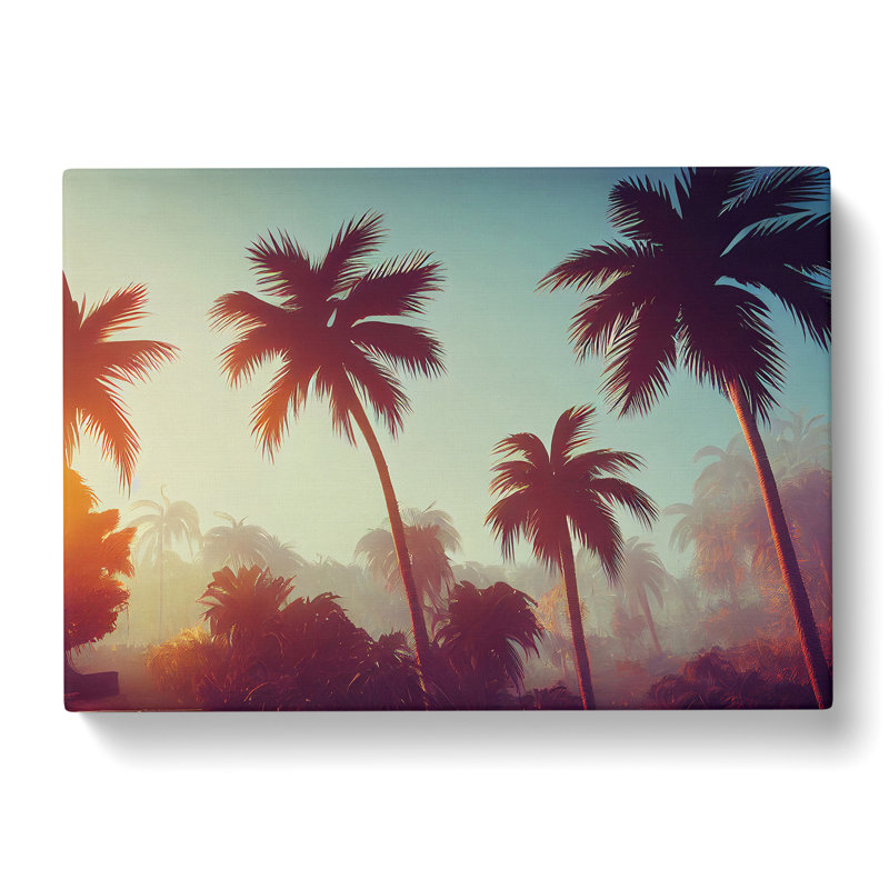 Revered Palm Trees - Wrapped Canvas, 50cm H x 76cm W x 3cm D