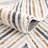 Rectangle Courtdale Chevron Machine Woven Polyester Area Rug in Blue/Brown-415915843