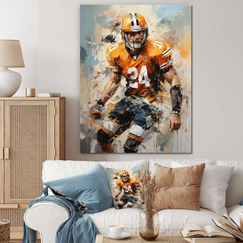 Football Day Glory in USA III - Imprimé, Toile tendue, H 40 po x l 30 po x P 1,5 po