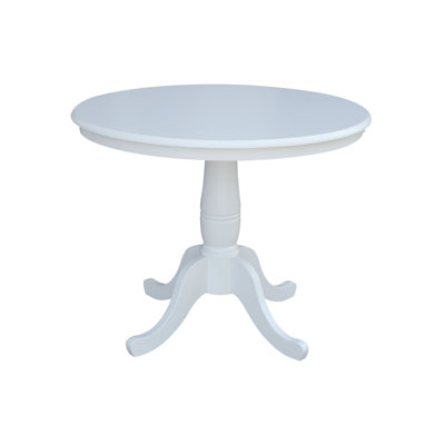 Solid Wood Pedestal Dining Table