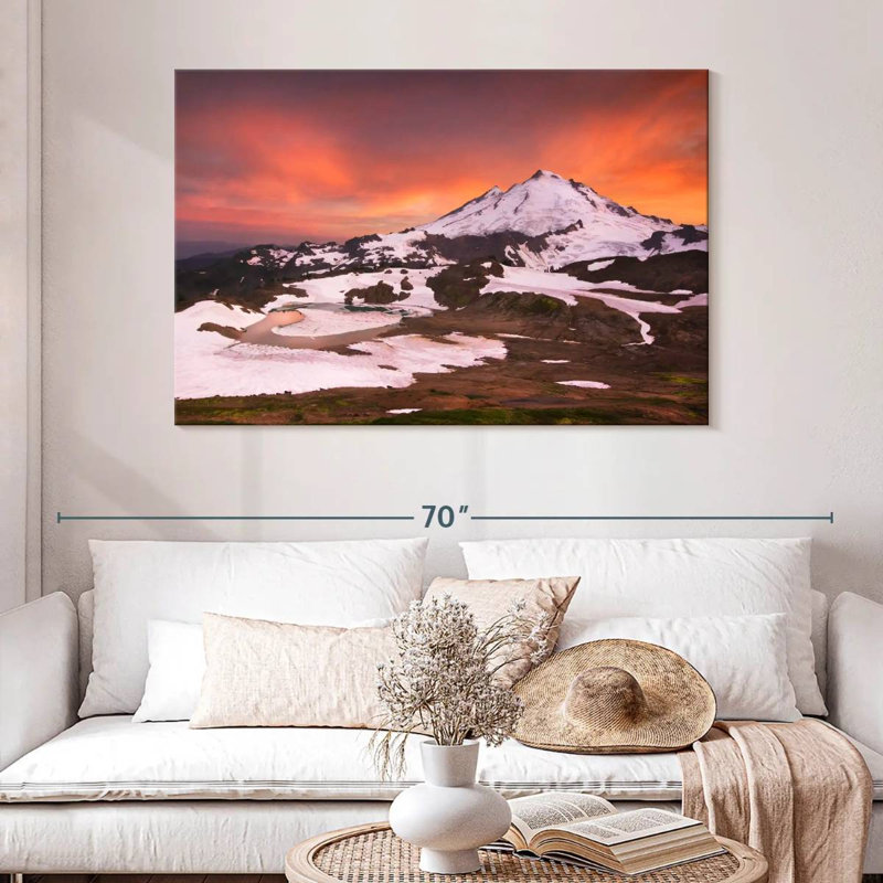 Alvord Snowcapped Mount Baker, 32" H x 48" W