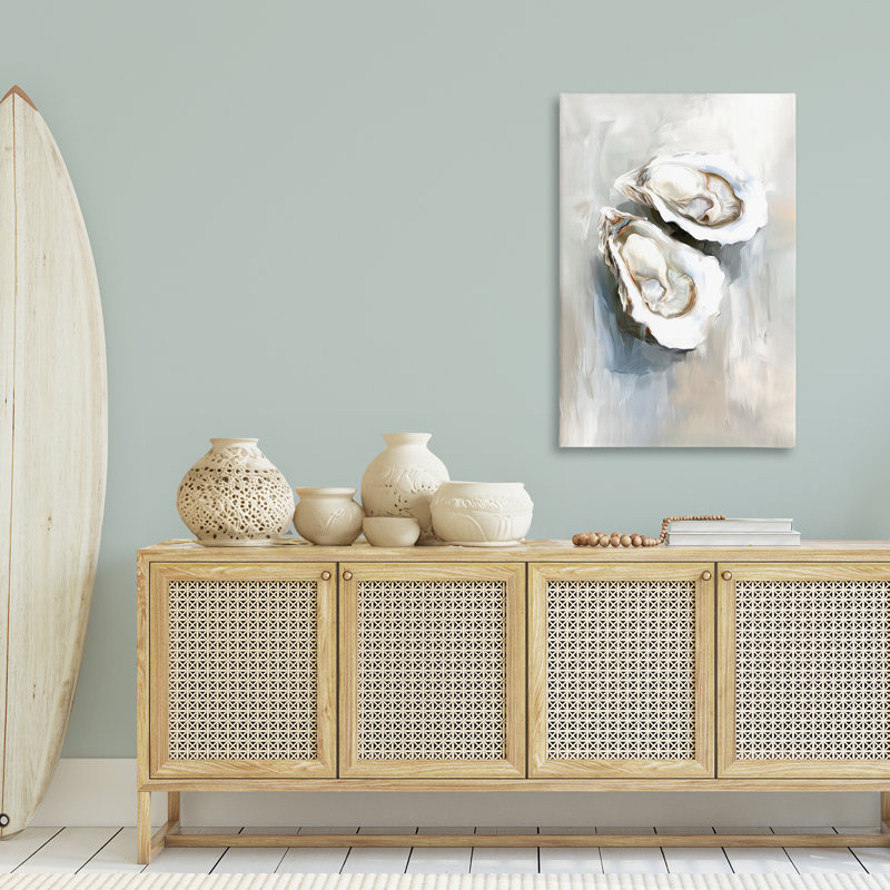 Toile à deux coquillages Mirage, Ramona Murdock, H 45 po x l 30 po