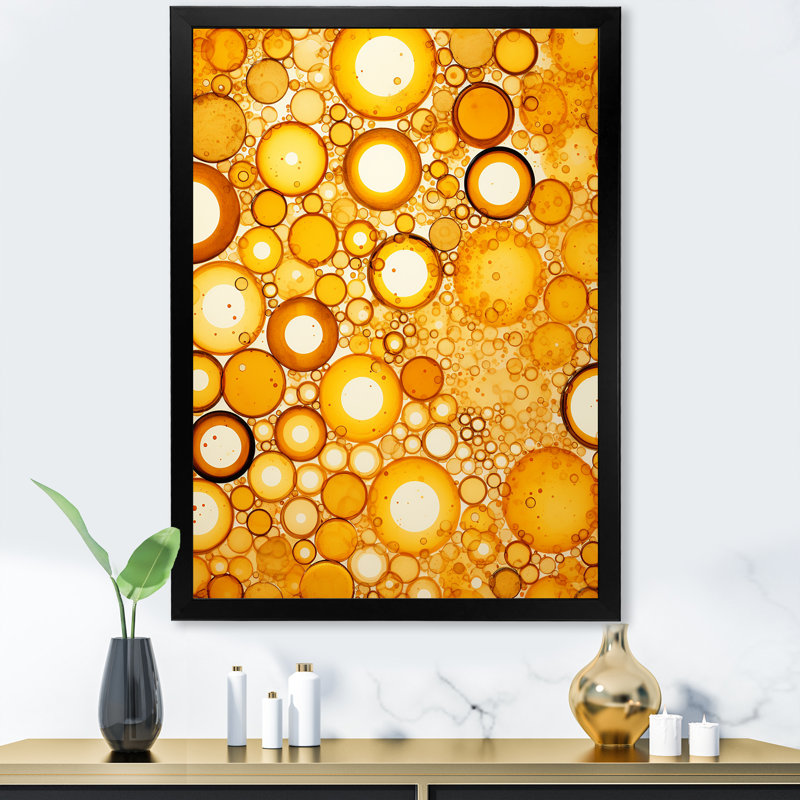 Sunset Reverie Abstract Swirl Collages - Collages abstraits, art mural, H 40 po x l 30 po x P 1,5 po, Cadre simple noir
