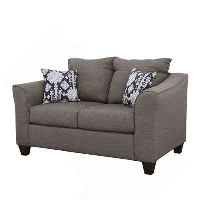 Causeuse gris anthracite avec coussins Tatum