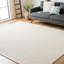 Tapis en laine et jute Woodmansee-1645445040