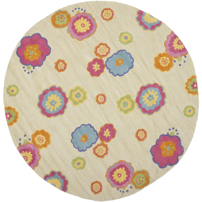 Claro Hand Tufted 80% Wool And 20% Cotton Rug, Round 6'