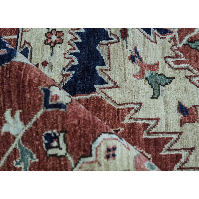 Hand-Knotted High-Quality Red Area Rug