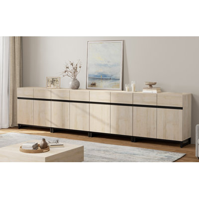 Modern 4-In-1 Accent Cabinet With Shelves - Storage Cabinet For Living Room, Hallway, Entryway