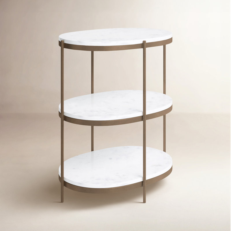 Nebbiolo Simonton Nightstand with Storage, Brass