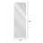 65x21in Full Body Mirror with Lights, Wall-Mounted, Dimming, and 3-Color Lighting for Bedrooms