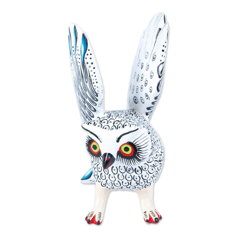 Sculpture Eisler Frosty Owl Alebrije