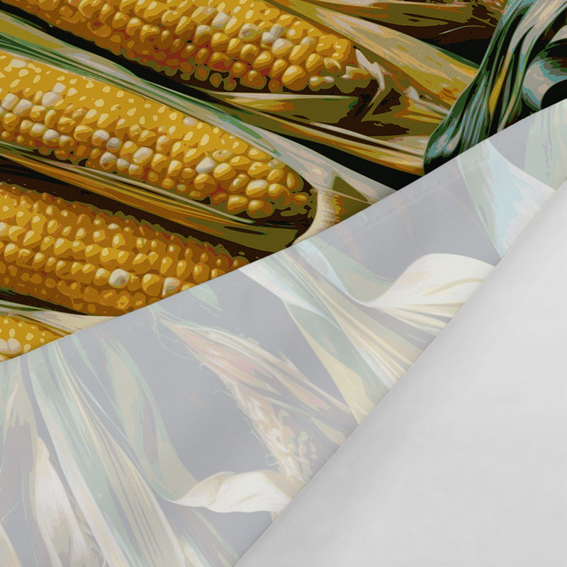 Tapisserie murale légumes maïs doux, 68 po x 80 po