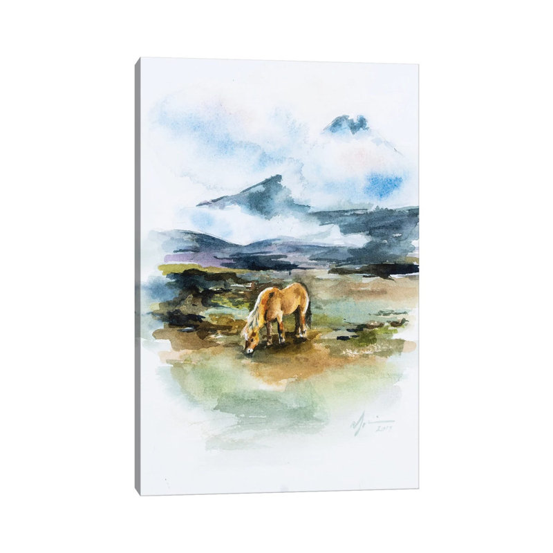Icelandic Horse 1 Piece Wrapped Canvas Painting, 66.04cm H x 45.72cm W