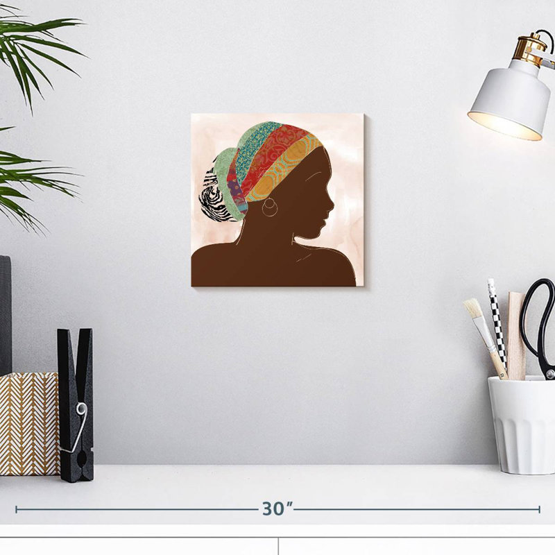 Portrait africain Leisha I, H 10 po x l 10 po