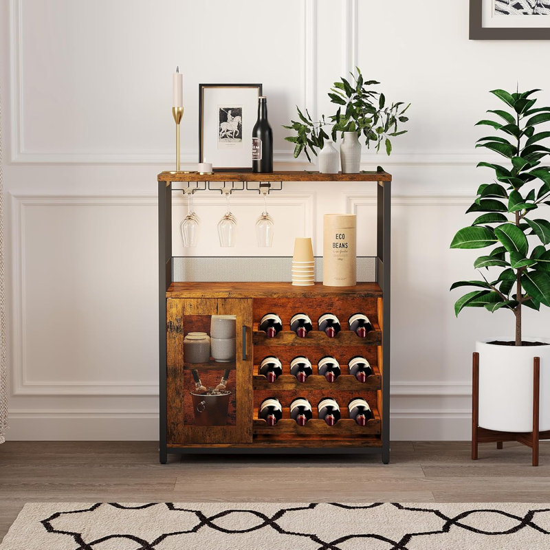 69cm Bar Cabinet, Brown