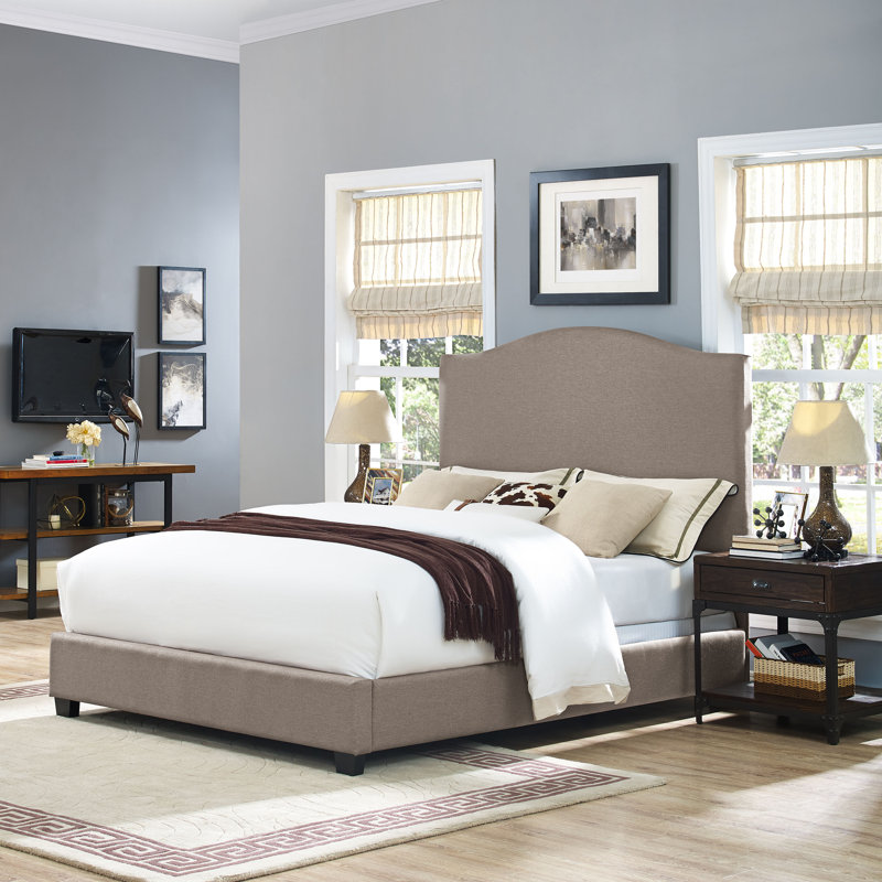 Tête de lit tapissier Benedict, Double / Grand, Microfibre schiste