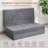 6-Inch Tri-Fold Mattress, Foldable Floor Sofa Bed with High-Density Support Foam & Tufted Design