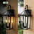 20 In. 2-Light Black Outdoor Hardwired Wall Lantern Sconce With Clear Glass Shade