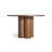 4 Quarter Round Solid Wood Dining Table-90927615-90927616
