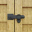 Loquet de porte de grange en fer forgé noir avec vis