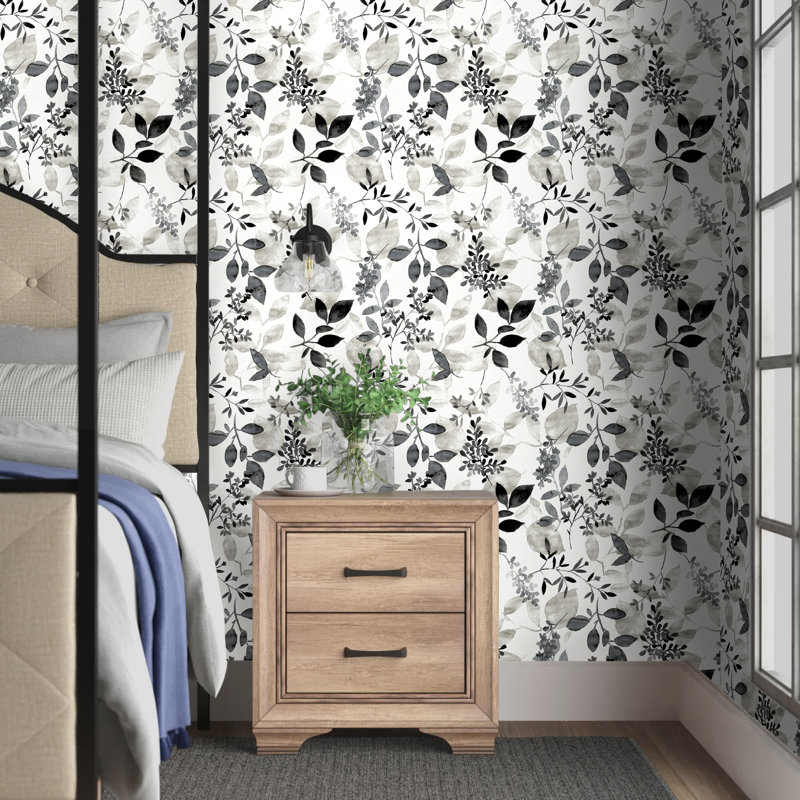 Makowski Floral Roll, Black