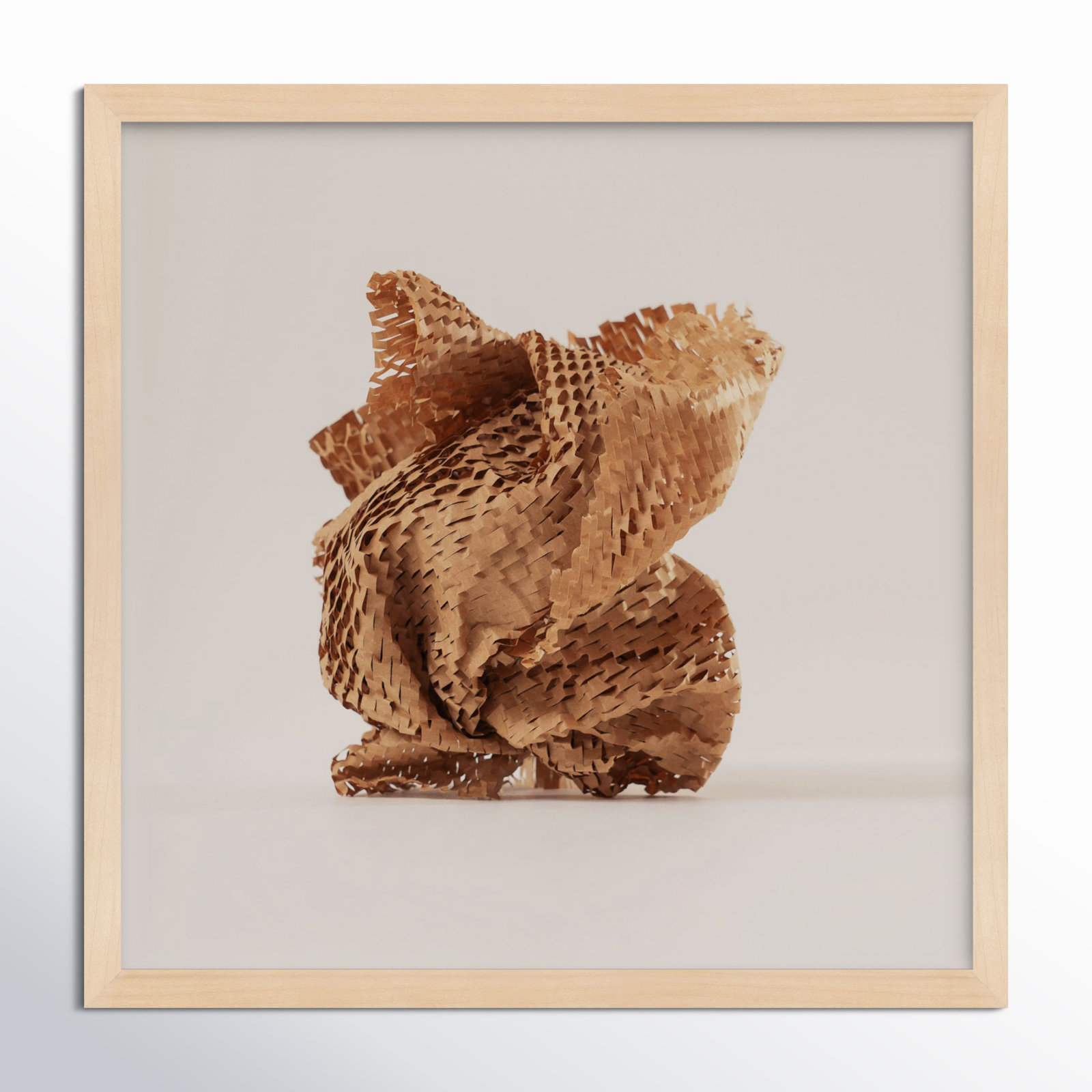 Lorena "Unpackage 4" Photo Print, 30" H x 30" W x 1.25" D, Maple