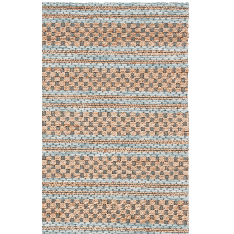 Martha Stewart 9528 Hand Tufted 40% Jute; 40% Wool; 20% Cotton Striped Rug, Rectangle 5' x 8'