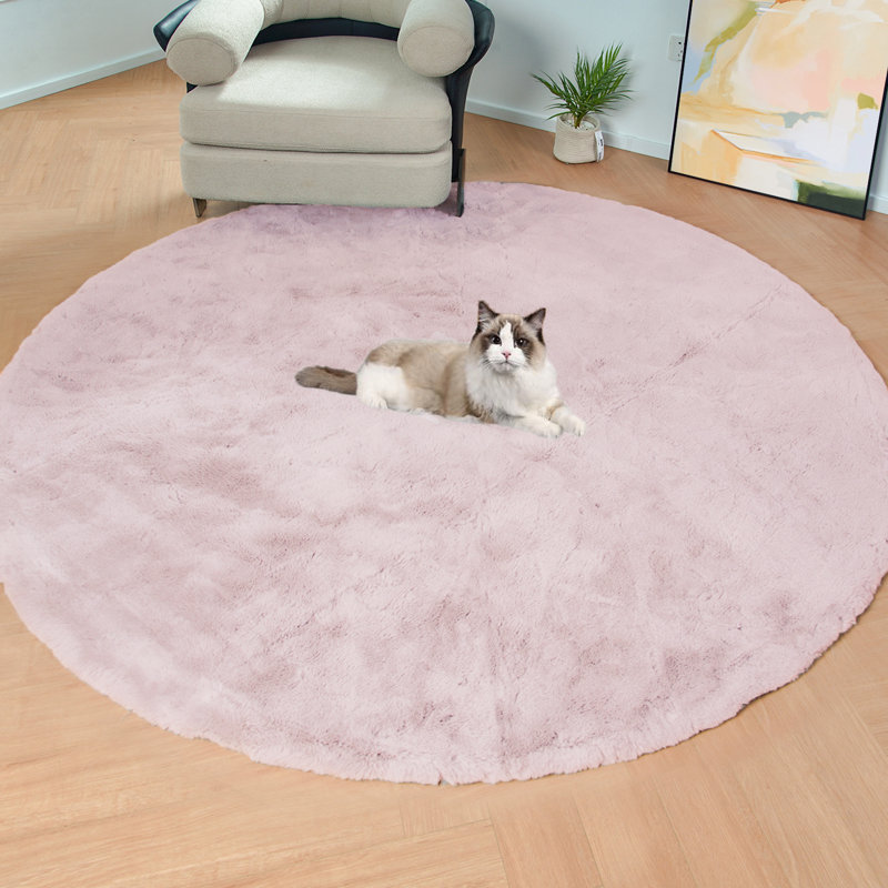 Tapis rond en aloisia avec envers antidérapant, Rond 6 pi