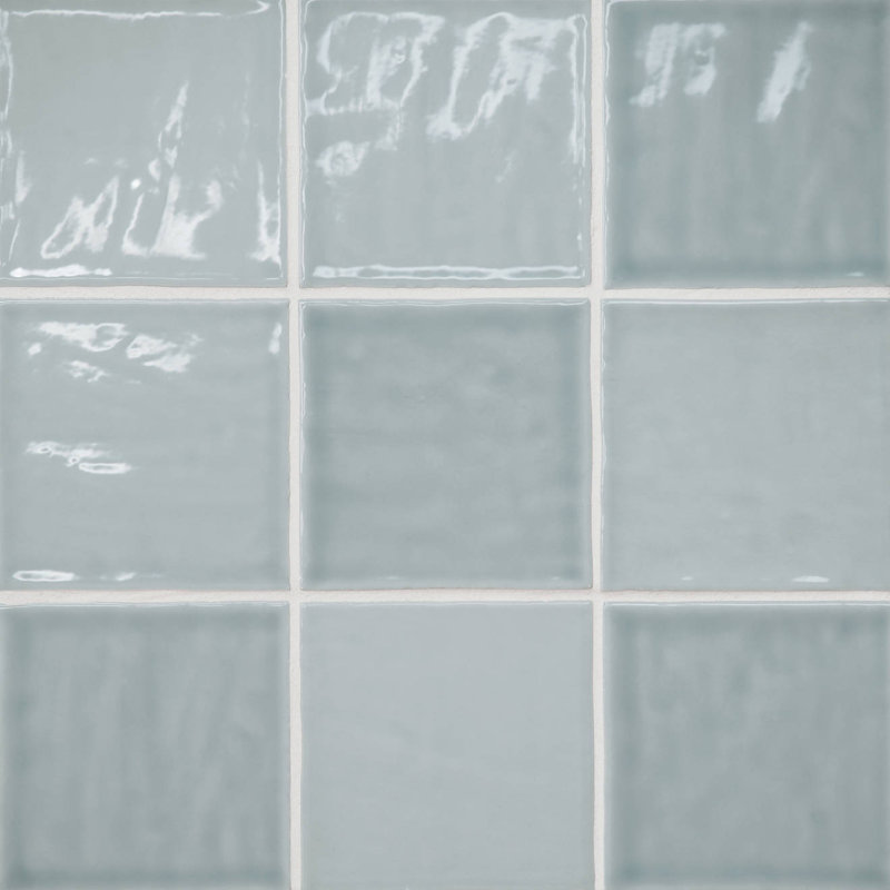 Marin 4" X 4" Ceramic Wall Tile, Blue