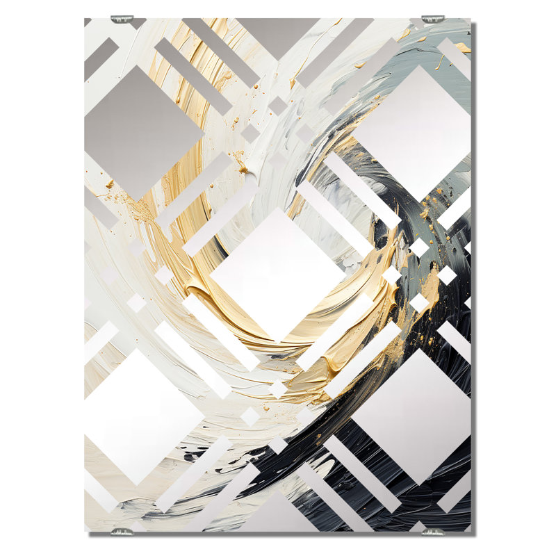 Spieler - Abstract Spirals Decorative Wall Mirrors MIR137950, 32" x 24"