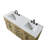 Ahner 60 inch Double Bathroom Vanity-174981255