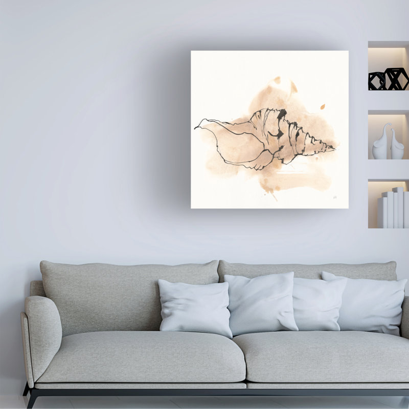 Art mural sur toile «Bachely Conch III» par Bachelo, H 14 po x l 14 po