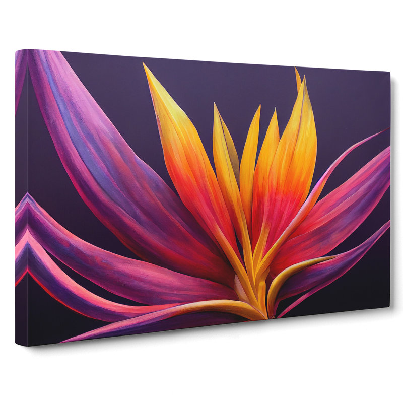 Precious Bird Of Paradise Flower - Wrapped Canvas, 40cm H x 60cm W x 3cm D