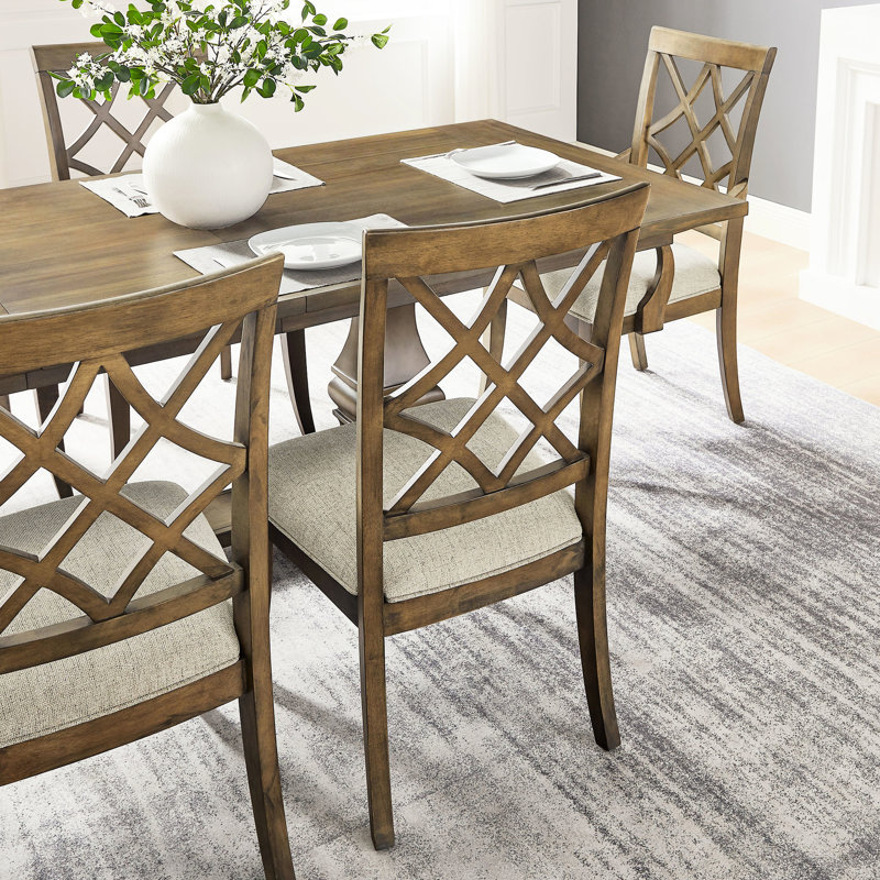 Ensemble de 2 chaises de salle à manger de style Mid-Century en chêne blanc rétro avec structure en bois massif et sièges rembourrés