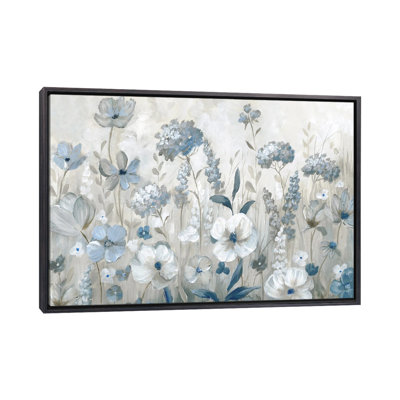 Cool Blue Field - reproduction d'art murale encadrée