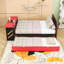 Lit de jour double en bois avec couchette simple, bureau et port USB-1417831784