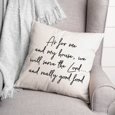 Black And White Typography Collection Throw Pillow