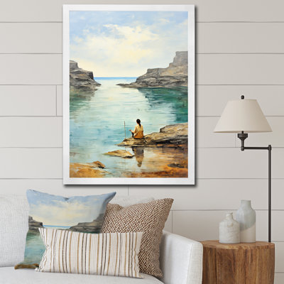 Meditation Serenity By The Sea 2 - Art mural méditation