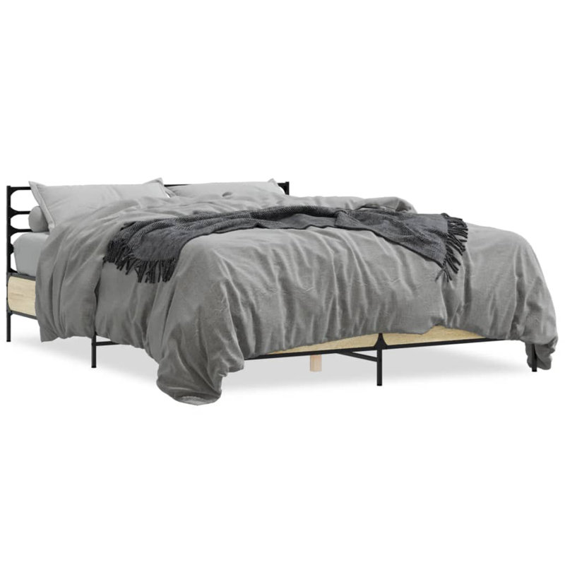 Achillefs Bed, Sonoma Oak, European Kingsize (160 x 200cm)