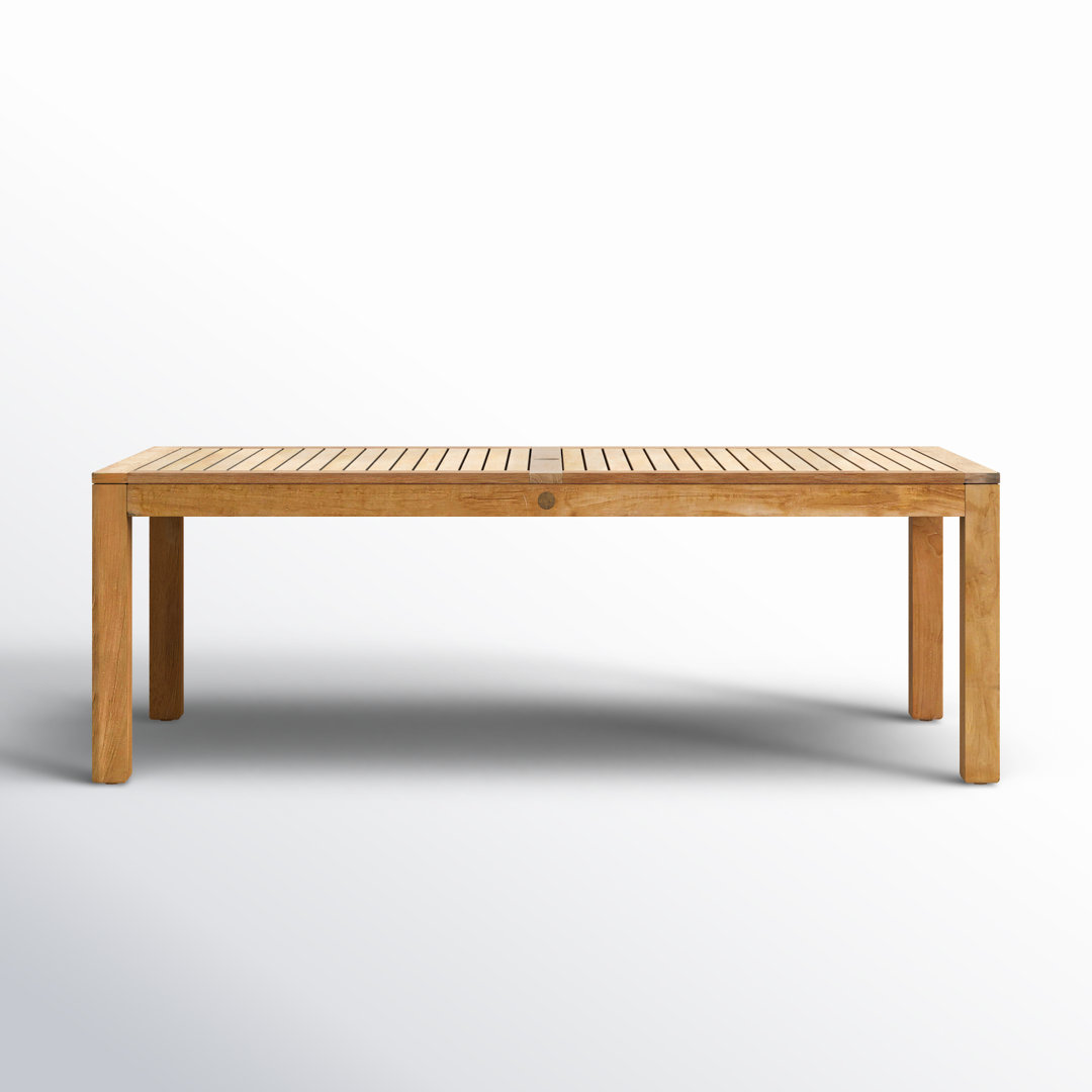 Tempo Big Teak Rectangle Patio Table AllModern
