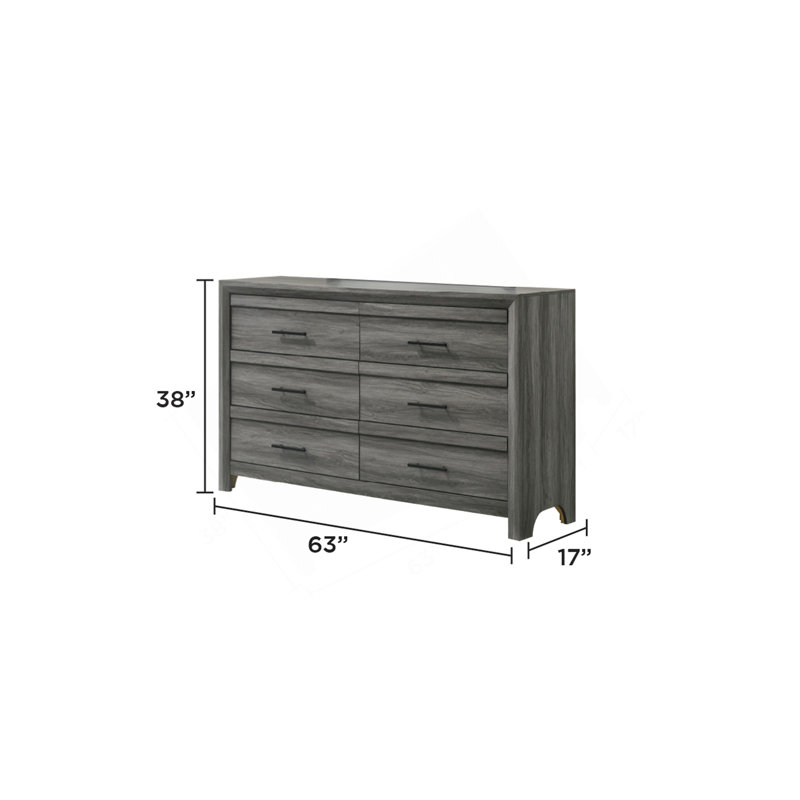 Commode 6 tiroirs Denver