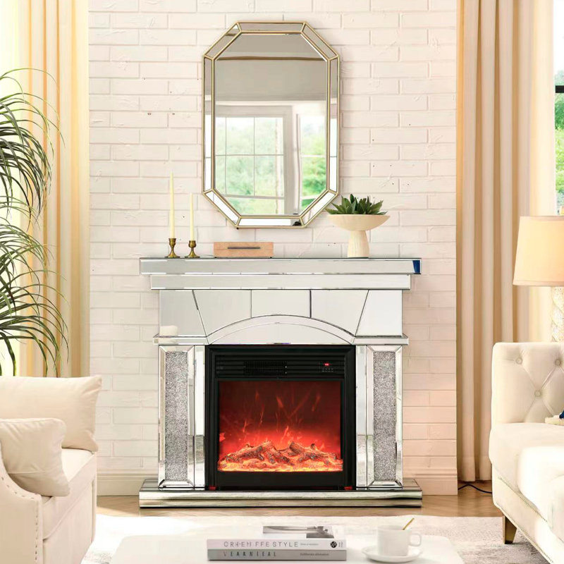 Meuble télé, armoire à miroir avec porte en acrylique