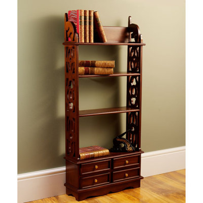 110cm H x 50cm W Solid Wood Standard Bookcase